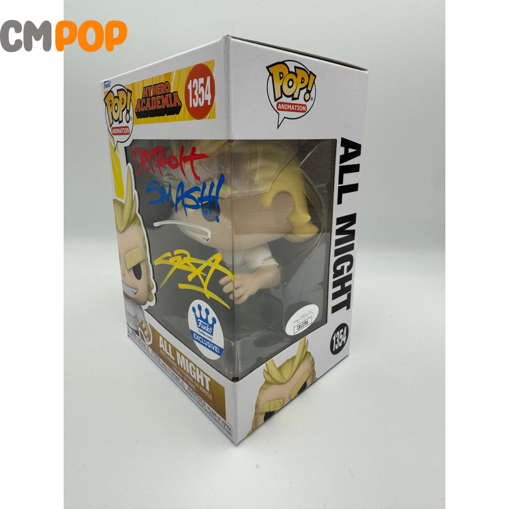 All Might - #1354 Funko Pop! Animation My Hero Academia Exclusive Signed By Chris Sabat Certified