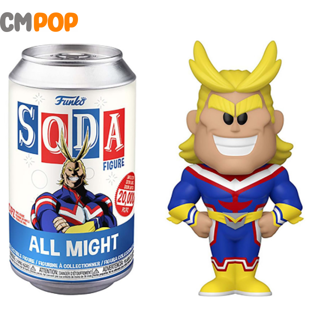 All Might - Funko Vinyl Soda 20 000 Pieces My Hero Academia Anime Chance Of Chase