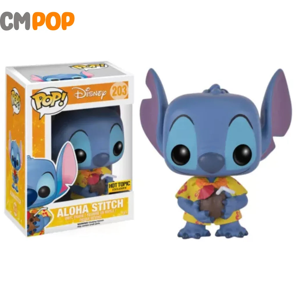 Aloha Stitch - #203 Funko Pop! -Lilo And Hot Topic Exclusive Pop