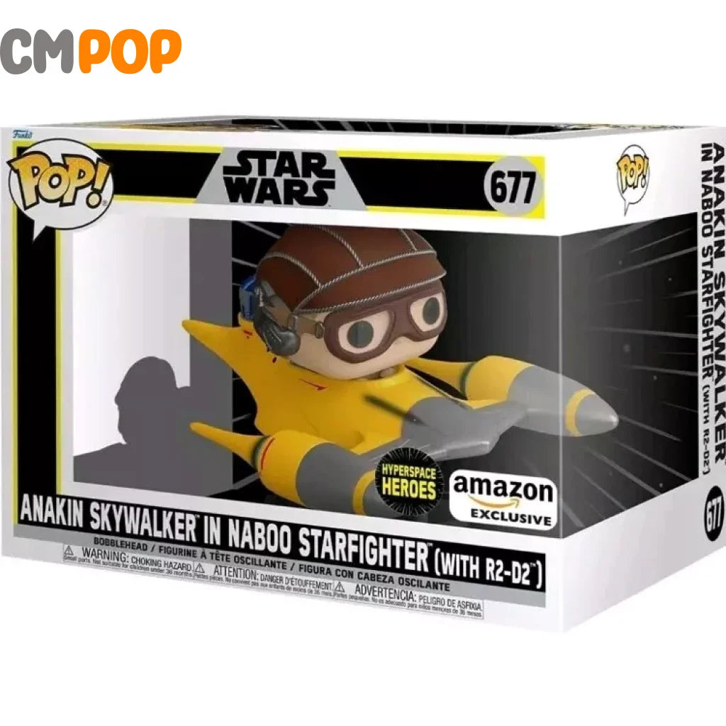 Anakin Skywalker In Naboo Starighter - #677 Funko Pop! Star Wars Hyperspace Heroes Amazon Exclusive