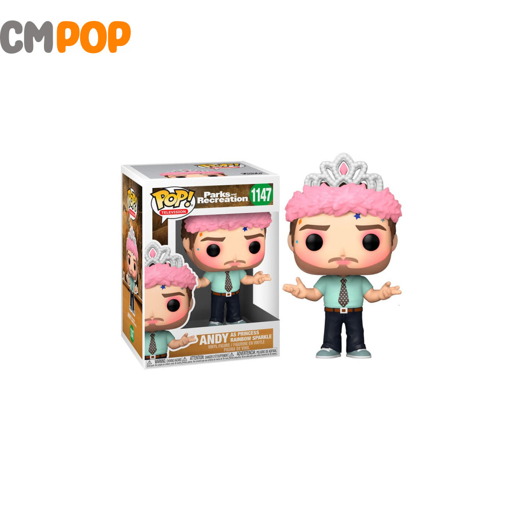 Andy as Princess Rainbow Sparkle - #1147 - Funko Pop! - Parks and Rec Funko Pop
