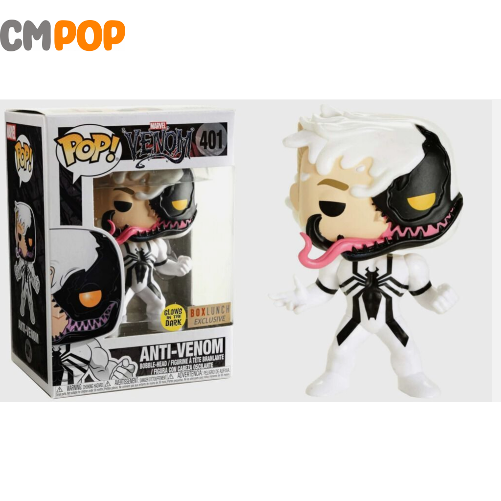Anti- Venom- #401 - Funko Pop! Marvel Venom Gitd Box Lunch Exclusive Pop