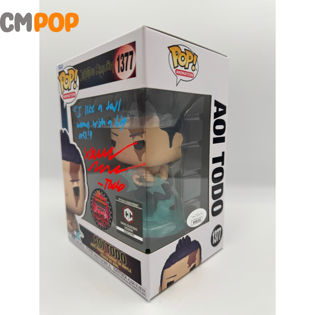 Aoi Todo - #1377 Funko Pop! Animation Jujutsu Kaisen Chalice Collectibles Exclusive Signed By