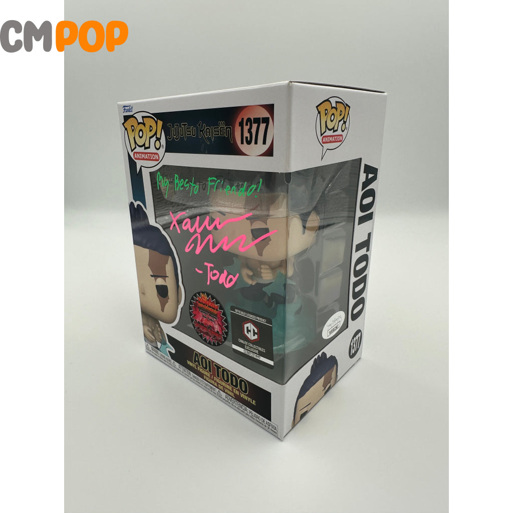 Aoi Todo - #1377 Funko Pop! Animation Jujutsu Kaisen Chalice Collectibles Exclusive Signed By