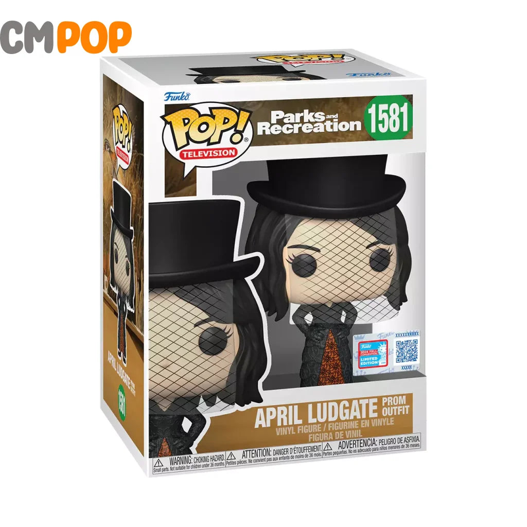 April Ludgate Prom Outfit - #1581 Funko Pop! Parks And Rec 2024 Comic Con Exclusive Pop