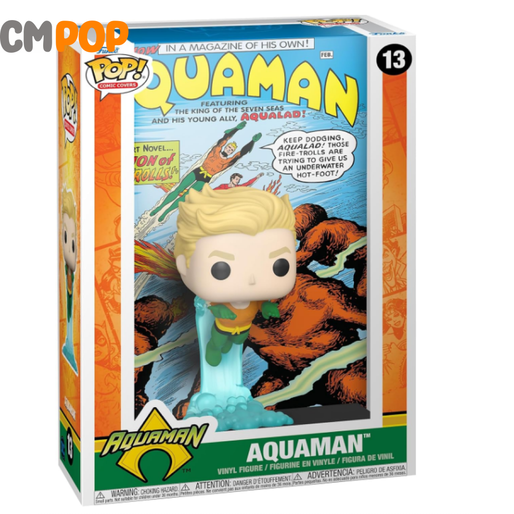 Aquaman - #13 Funko Pop! Dc Comic Cover Pop
