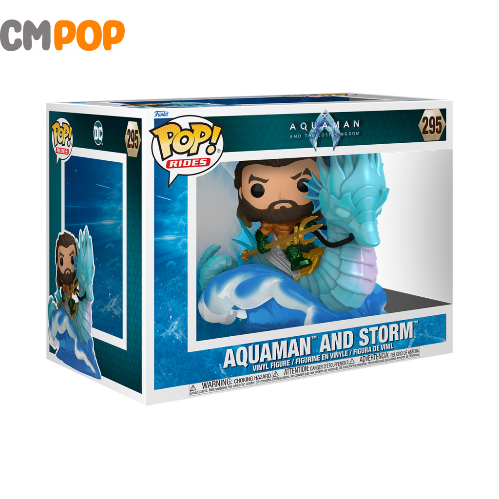 Pop Ride Dlx: Aatlk- Aquaman On Storm Funko Pop