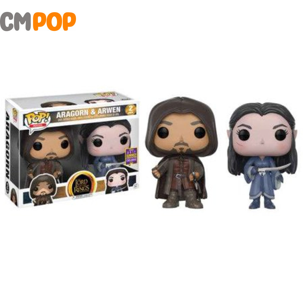 Aragorn And Arwen 2 Pk - Funko Pop! The Lord Of The Rings Movies 2017 Summer Con Exclusive Pop