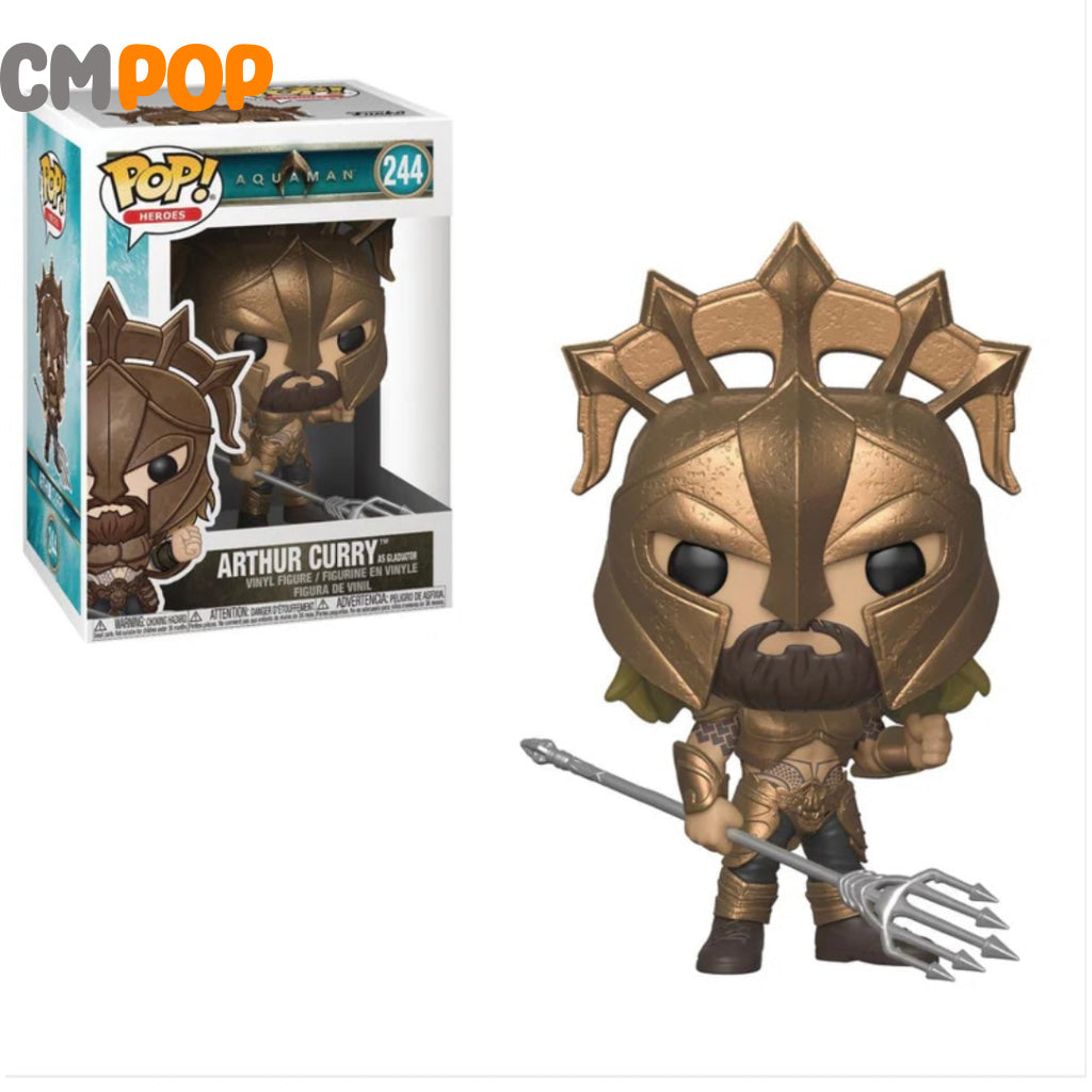 Arthur Curry As Gladiator - #244 - Funko Pop! - Heroes - DC - AquaMan - Special Edition Funko Pop