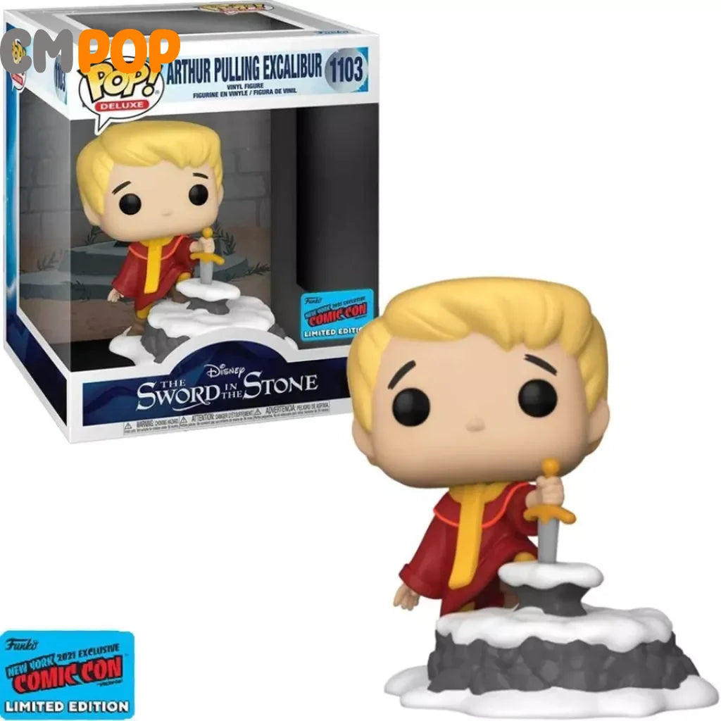 Arthur Pulling Excalibur - #1103 Funko Pop! Pop Deluxe Disney The Sword And Stone 2021 Fall