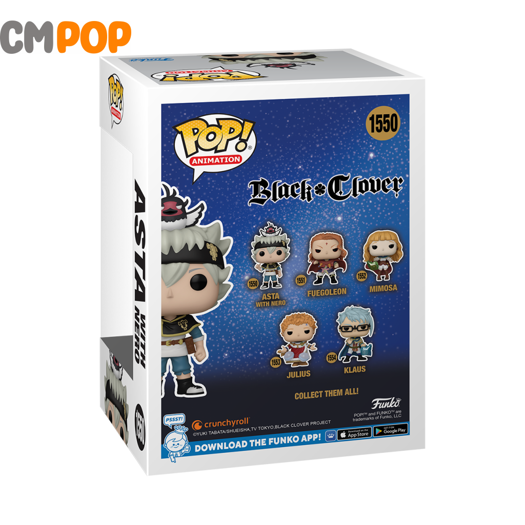 Asta W/Nero - #1550- Funko Pop! Black Clover Animation Pop