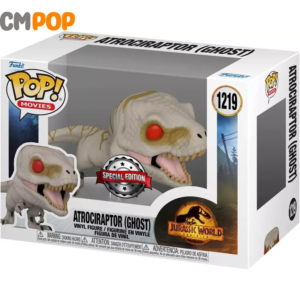 Atrociraptor (Ghost) - #1209 Funko Pop! Movies Jurassic World Special Edition Pop