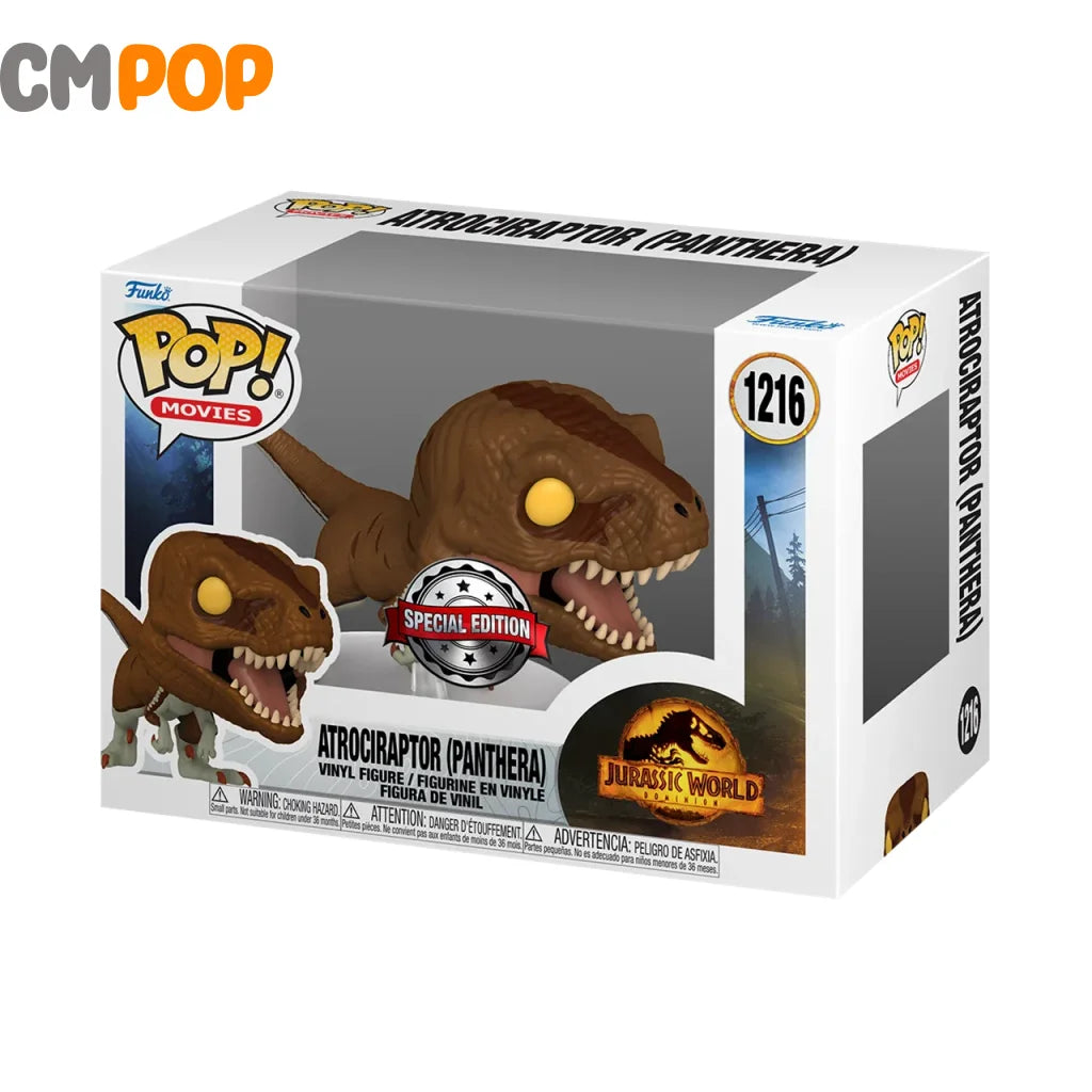 Atrociraptor (Panthera) - #1216 Funko Pop! Movies Jurassic World Special Edition Pop