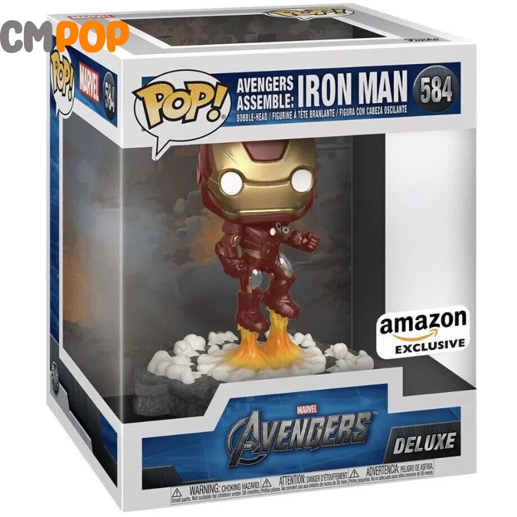Avengers Assemble: Iron Man - #584 Funko Pop! Marvel Deluxe Amazon Exclusive Pop
