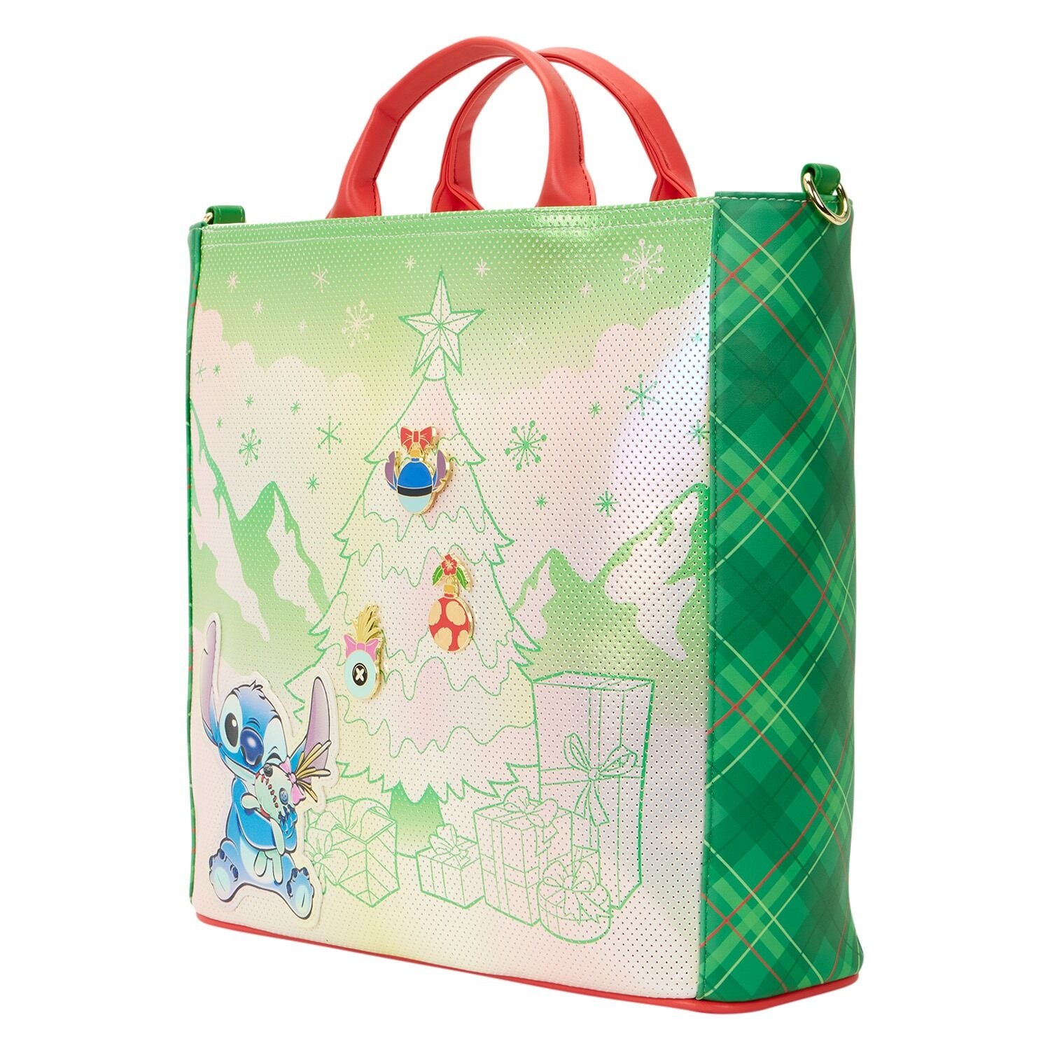Lilo & Stitch Holiday Tote Crossbody Bag – Loungefly
