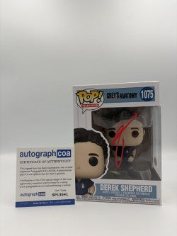 Derek Shepard - #1075 - Funko Pop! - Television - Greys Anatomy - Signed By Patrick Dempsey - Certified by Autographcoa