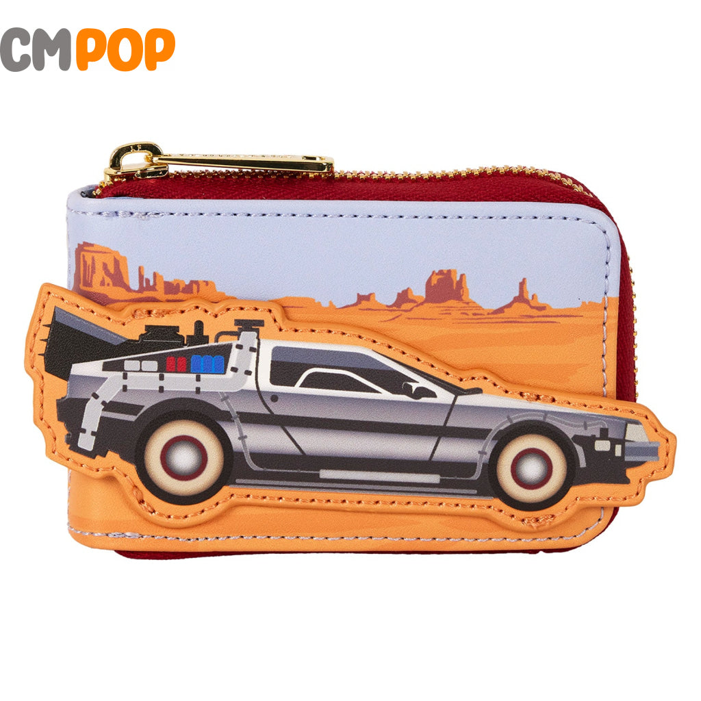 Back To The Future 40Th Anniversary Delorean Accordion Wallet - Loungefly