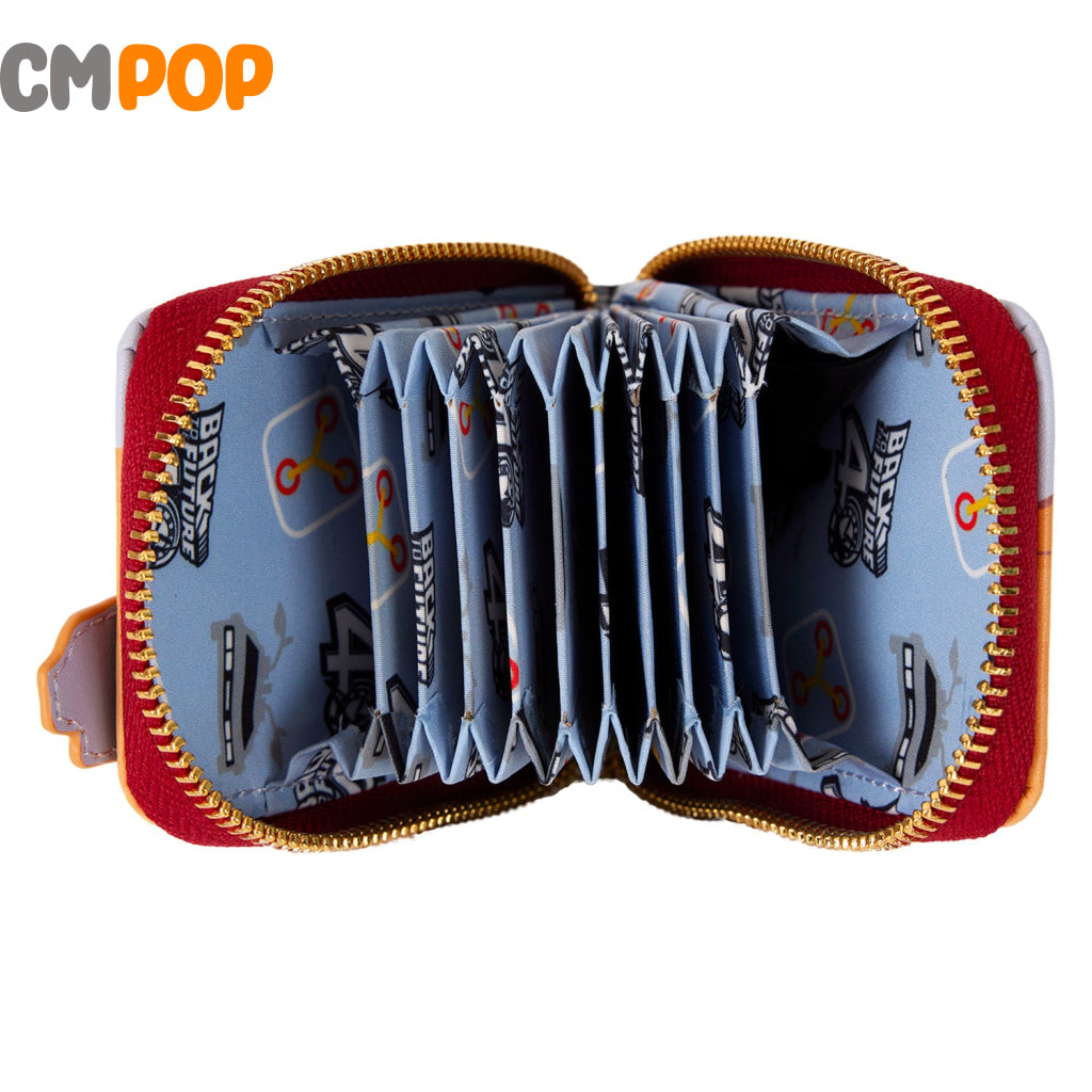 Back To The Future 40Th Anniversary Delorean Accordion Wallet - Loungefly