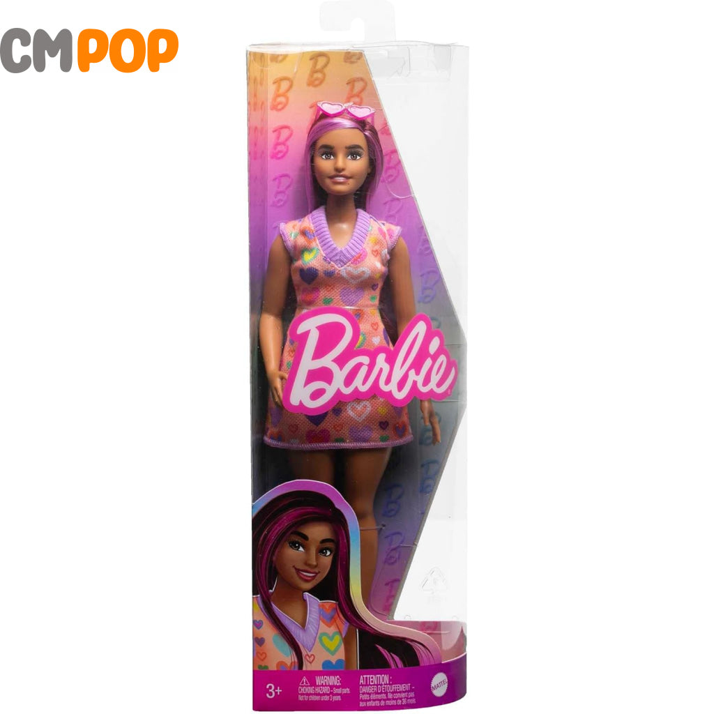 Barbie Fashionistas Doll 207 - Pink Streaked Hair & Heart Dress Toys & Games