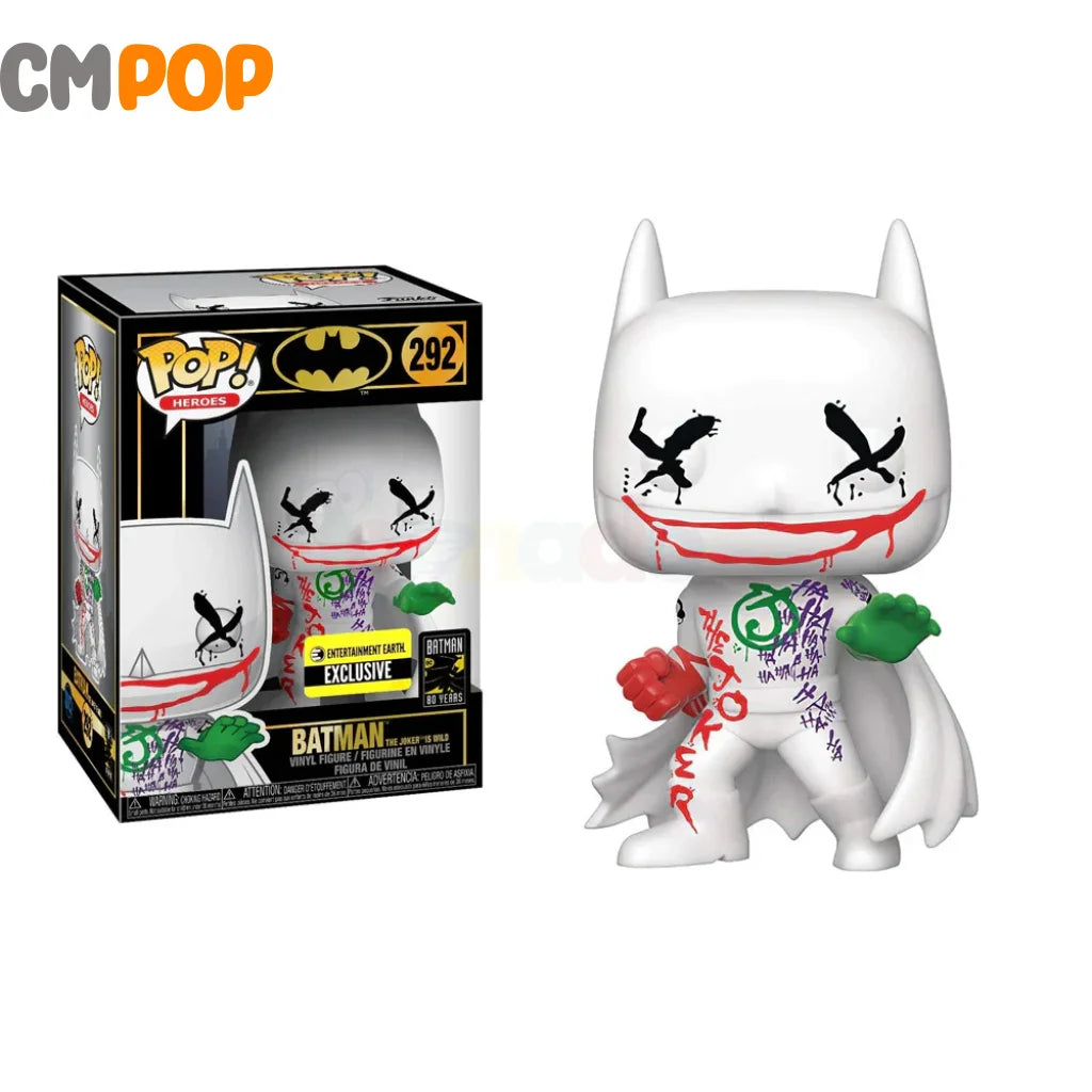 Batman (The Joker Is Wild) - #292 Funko Pop! Heroes Entertainment Earth Exclusive 80 Years Pop