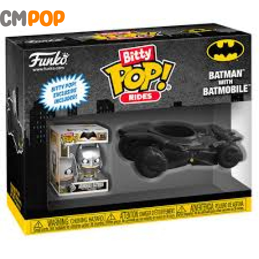 Batman With Batmobile - Bitty Funko Pop! Pop Ride