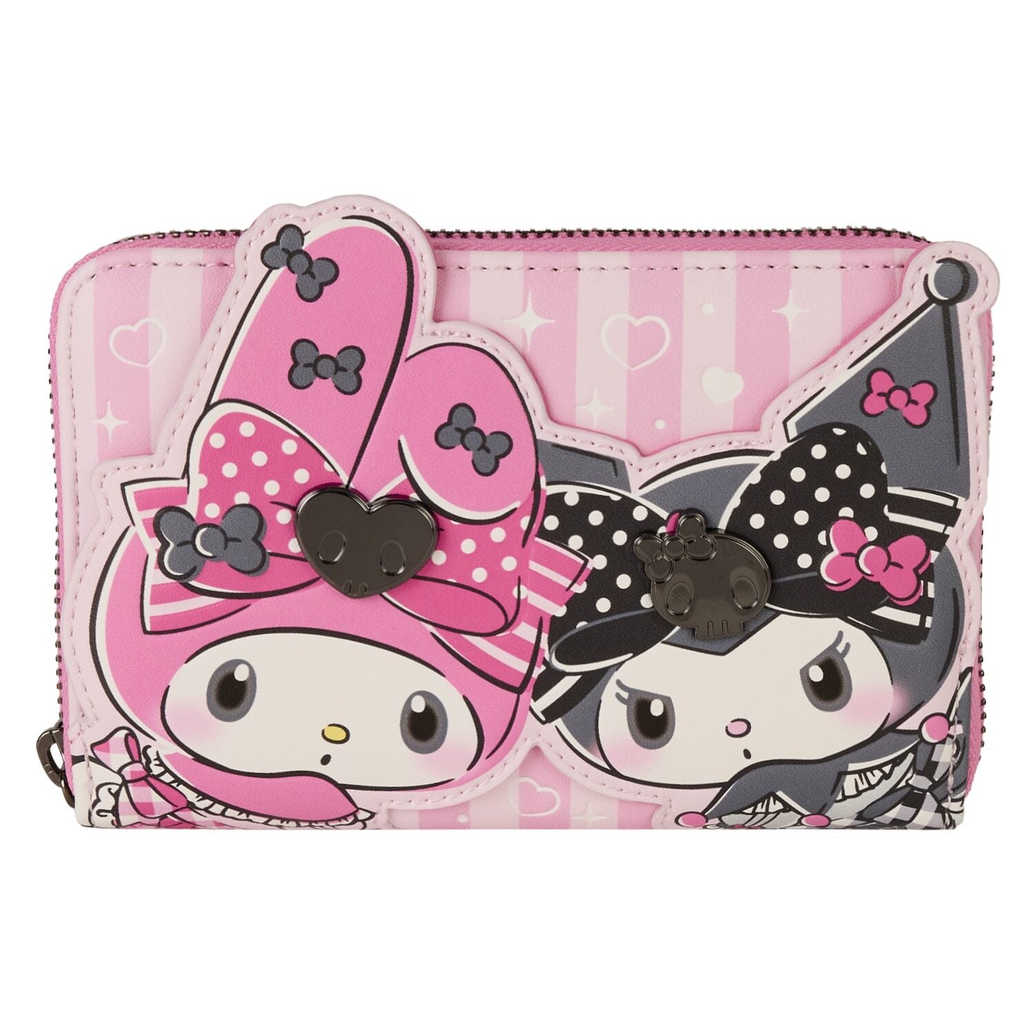 Sanrio My Melody and Kuromi Zip Around Wallet - Loungefly