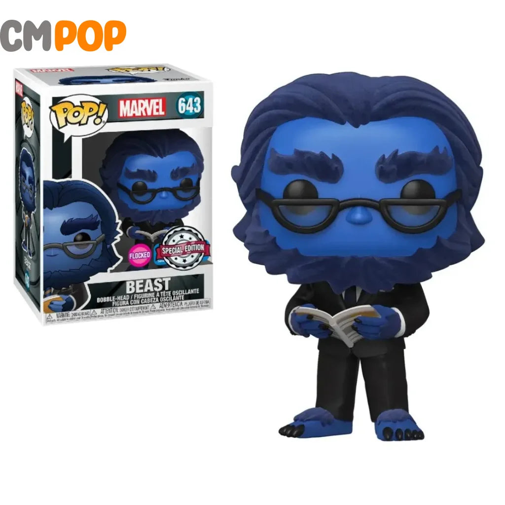Beast - #643 Funko Pop! Marvel Flocked Special Edition Emp Pre-Release Pop
