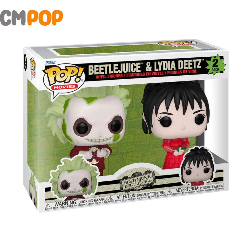 Beetlejuice And Lydia Deetz - 2 Pk Funko Pop! Movies Pop