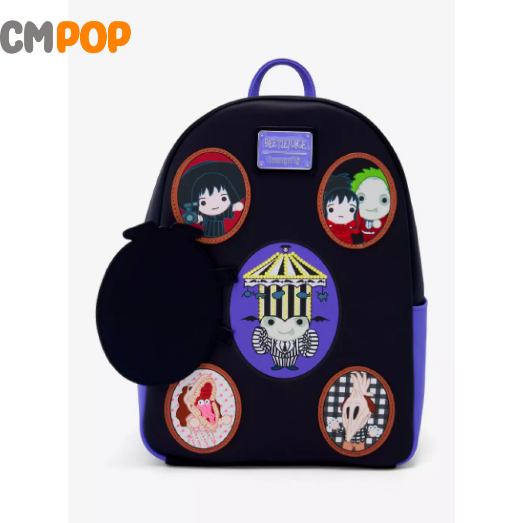 Beetlejuice Character Frames Mini Backpack - Loungefly Cm Pop Exclusive