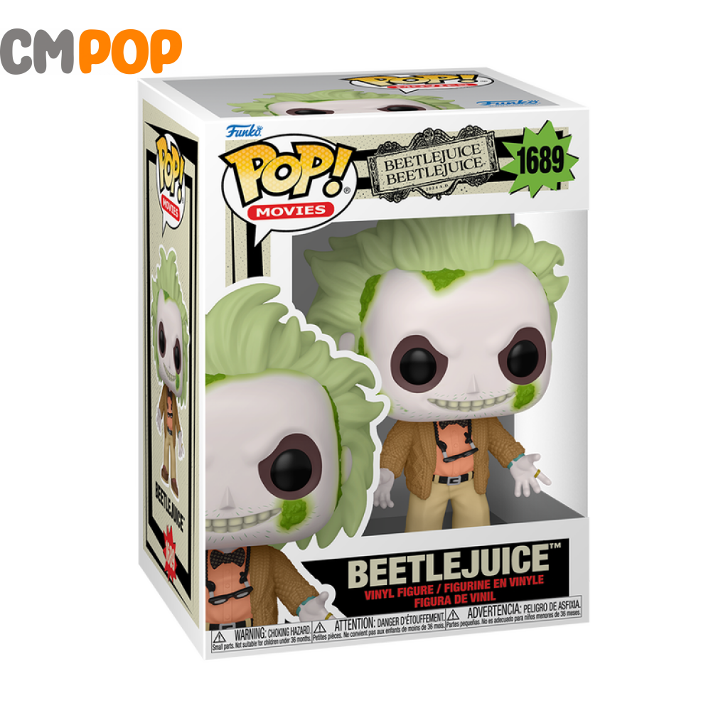 Beetlejuice In Cardigan - #1689 Funko Pop! Movies Pop