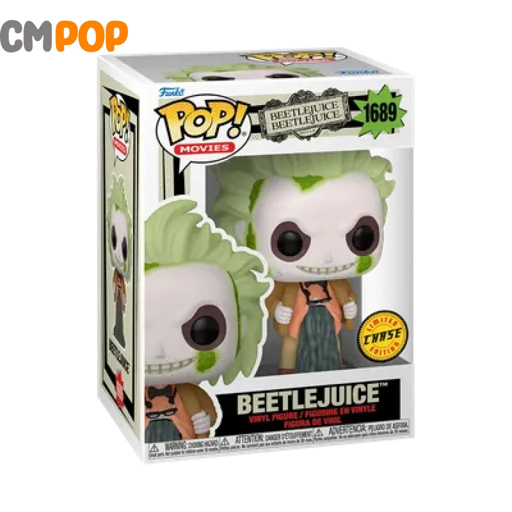 Beetlejuice In Cardigan - #1689 Funko Pop! Movies Chase Exclusive Pop