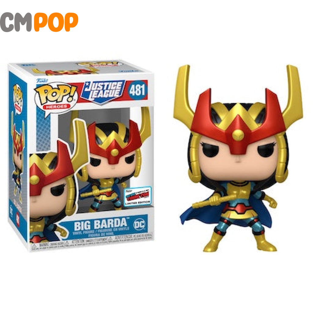 Big Barda - #481 Funko Pop! Dc Justice League Nycc 2023 Stickered Convention Exclusive Pop