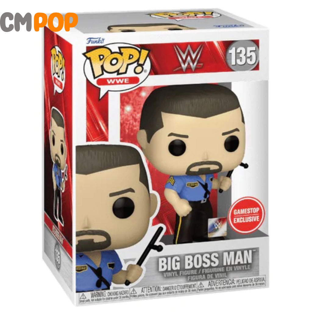Big Boss Man - #135 Funko Pop! Wwe Gamestop Exclusive Pop