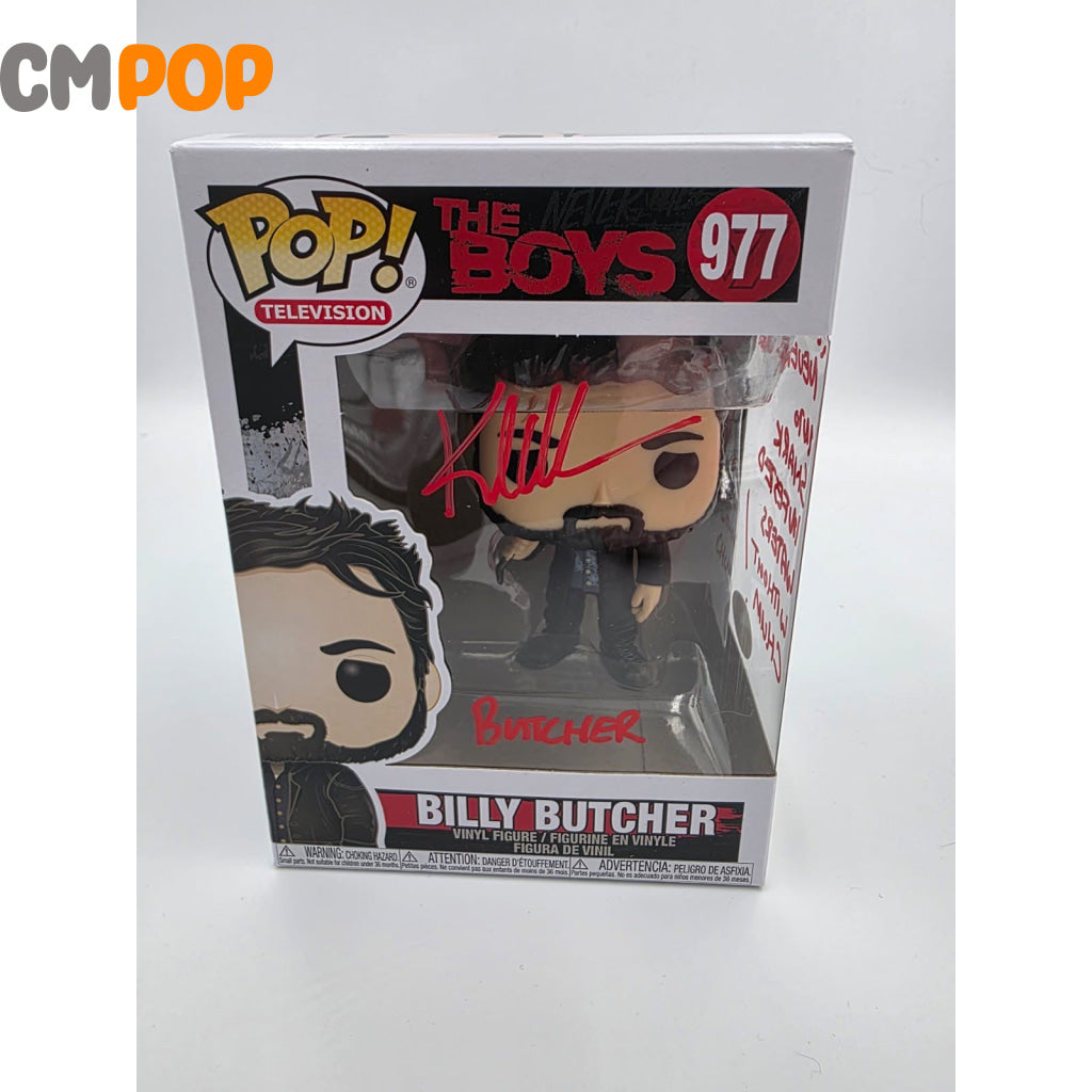 Billy Butcher - #977 - Funko Pop! - The Boys - Signed by Karl Urban - Certified Pop! Funko Pop