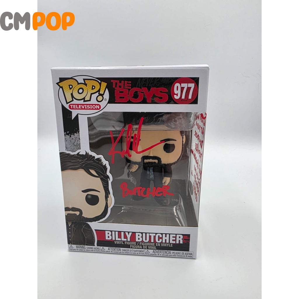 Billy Butcher - #977 - Funko Pop! - The Boys - Signed by Karl Urban - Certified Pop! Funko Pop