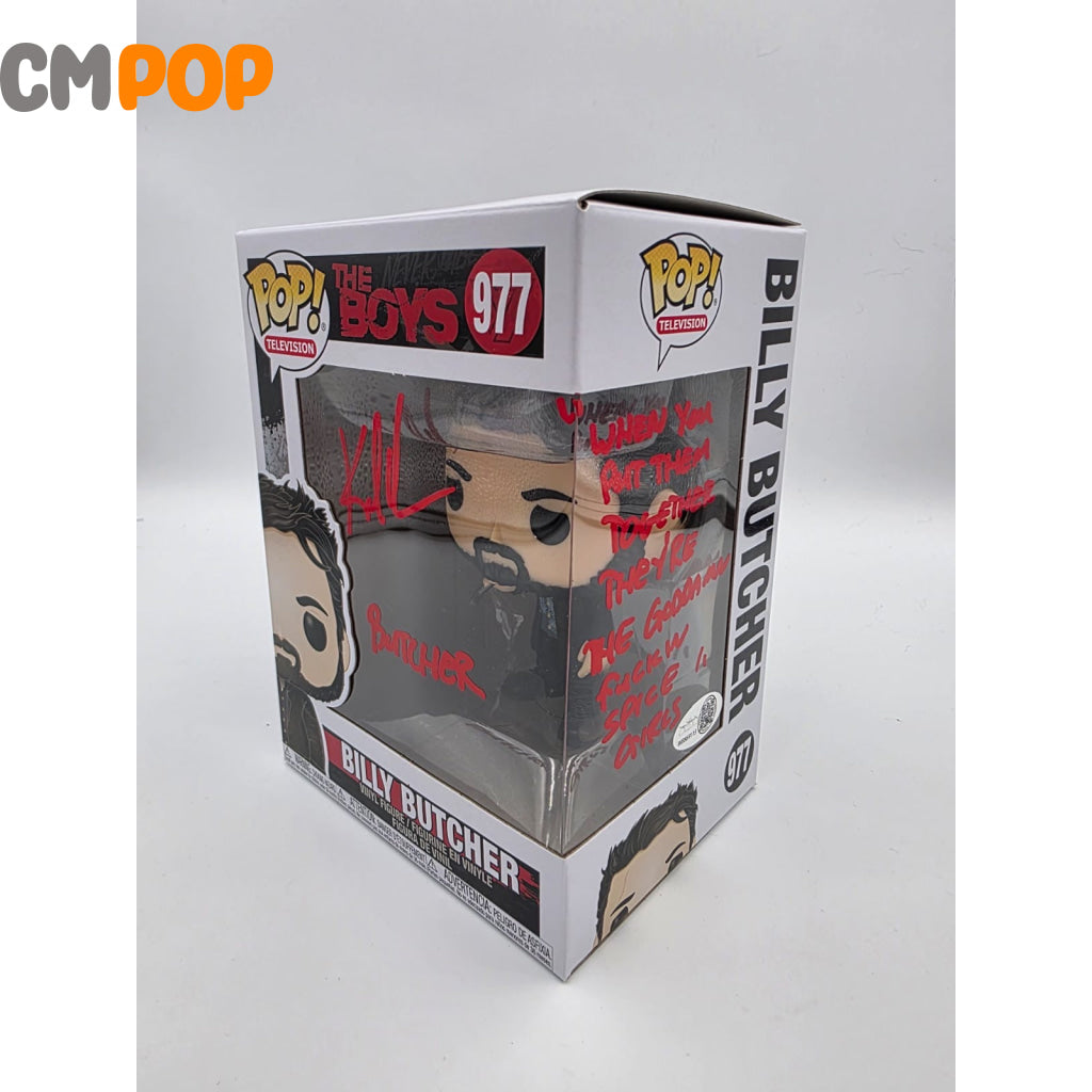 Billy Butcher - #977 - Funko Pop! - The Boys - Signed by Karl Urban - Certified Pop! Funko Pop