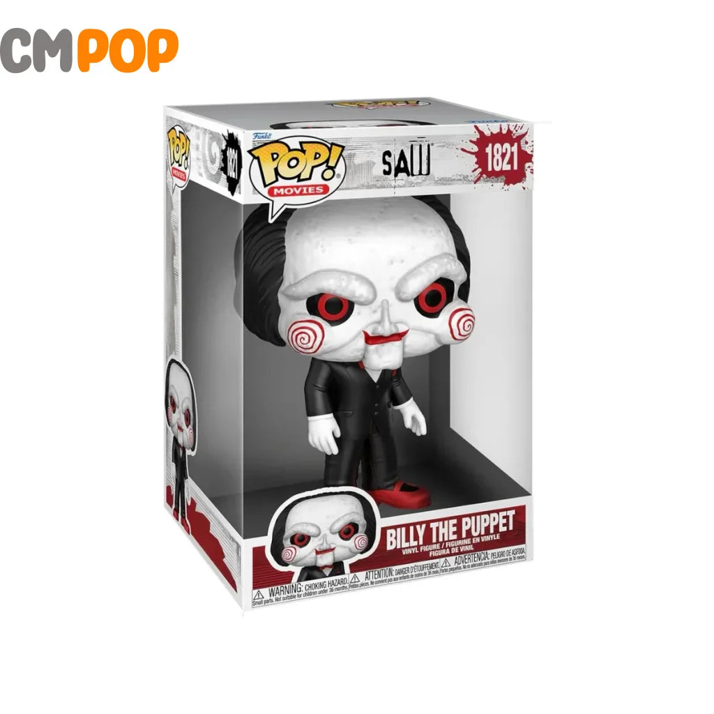 Billy the Puppet - #1821 - Funko Pop! - Jumbo - Movies - SAW Funko Pop