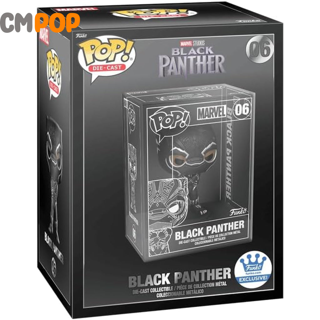 Black Panther - #06 Funko Pop! Die-Cast Marvel Exclusive Pop