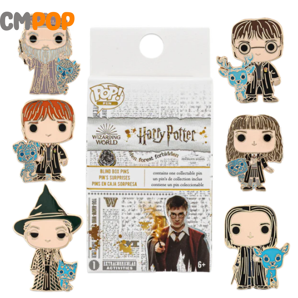Blind Box Enamel Pins: Harry Potter 6 Pieces - Loungefly Pins Funko Pop Pin