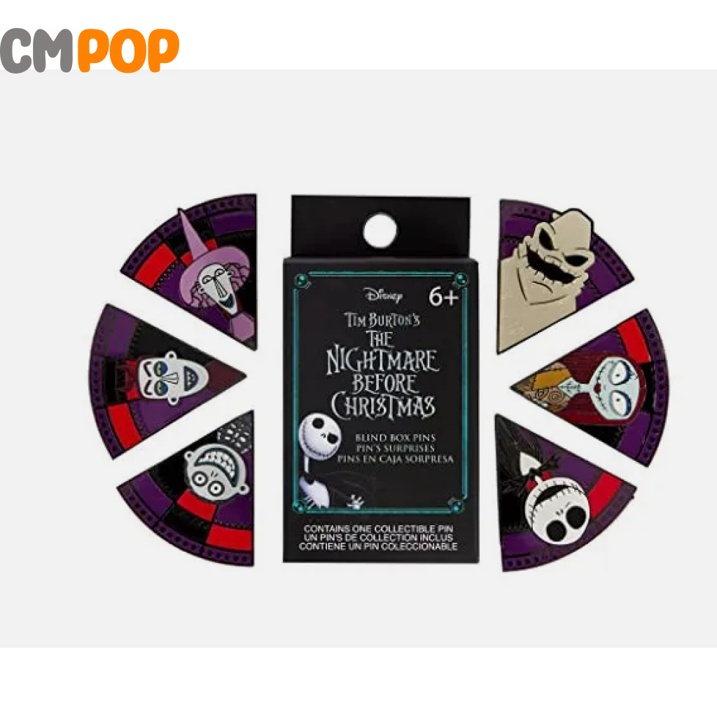 Blind Box Enamel Pins: Nightmare Before Xmas Oogie Boogie Wheel- Loungefly - Pins Funko Pop Pin