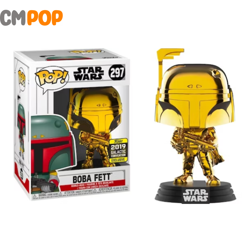 Boba Fett - #297 Funko Pop! Star Wars 2019 Galactic Convention Exclusive Pop
