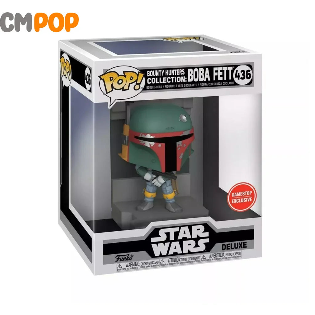 Bounty Hunters Collection: Boba Fett - #436 Funko Pop! Star Wars Deluxe Game Stop Exclusive Pop
