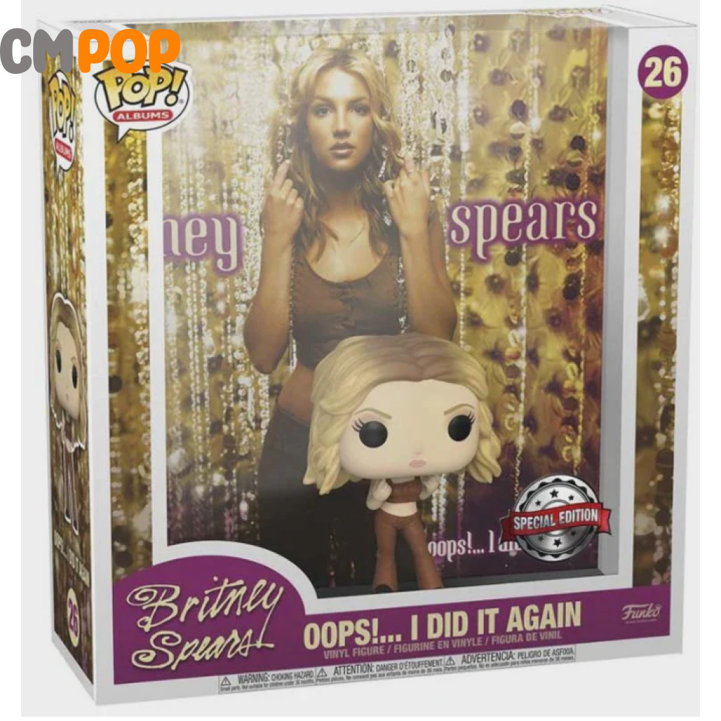 Britney Spears - Oops!... I Did It Again Albums- #26 Funko Pop Albums Special Edition