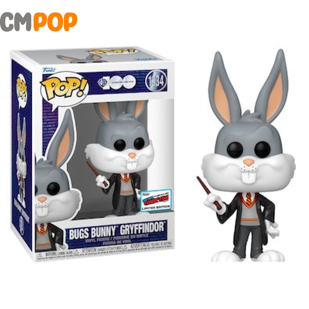 Bugs Bunny Griffindor - #1334- Funko Pop! Looney Toons Nycc 2023 Stickered Convention Exclusive Pop