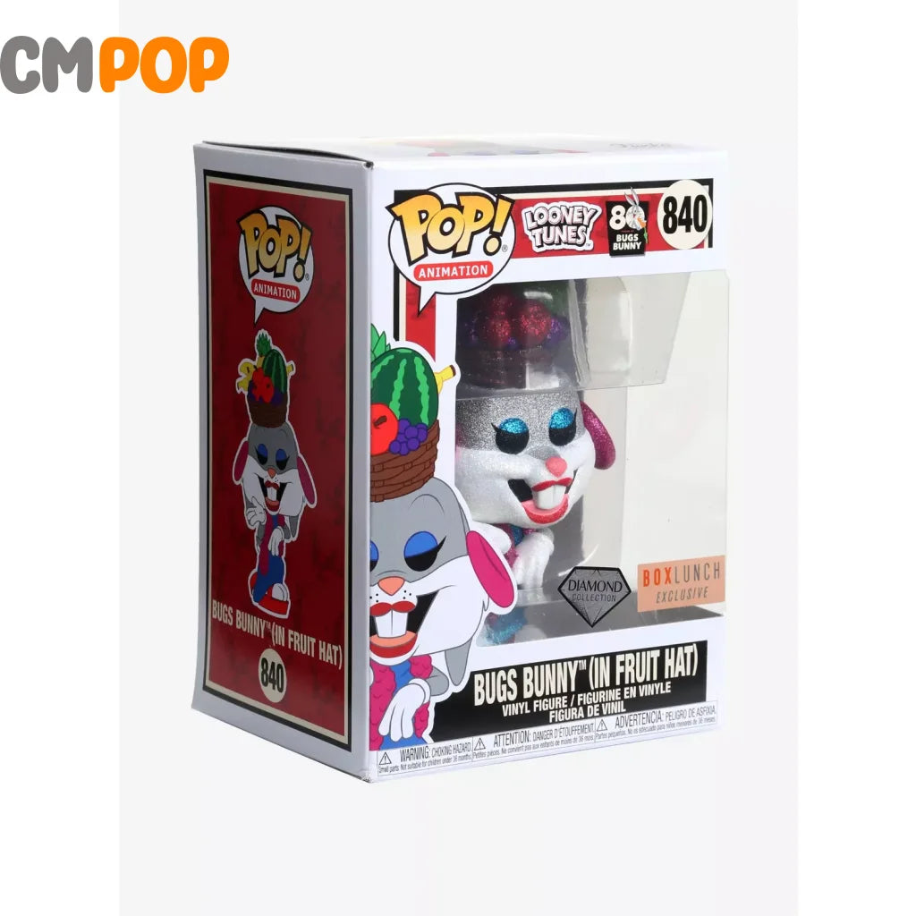 Bugs Bunny In Fruit Hat- #840 - Funko Pop! Animation Looney Toons Diamond Collection Box Lunch