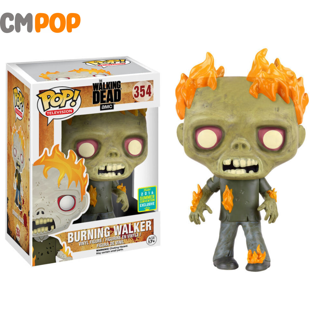 Burning Walker - #354 The Walking Dead Television 2016 Summer Con Exclusive Funko Pop