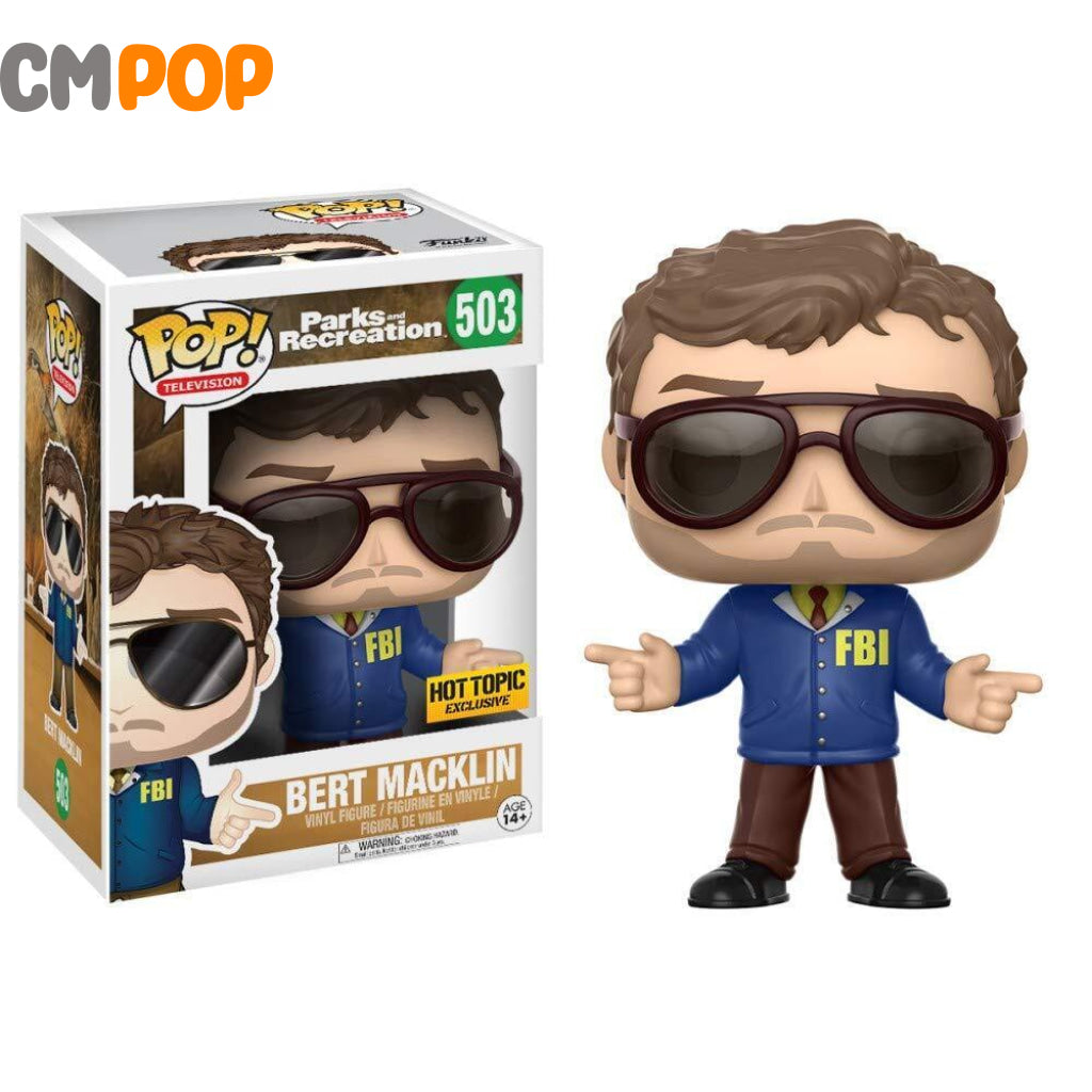 Burt Macklin - #503 - Funko Pop! - Parks And Rec - Hot topic Exclusive Funko Pop