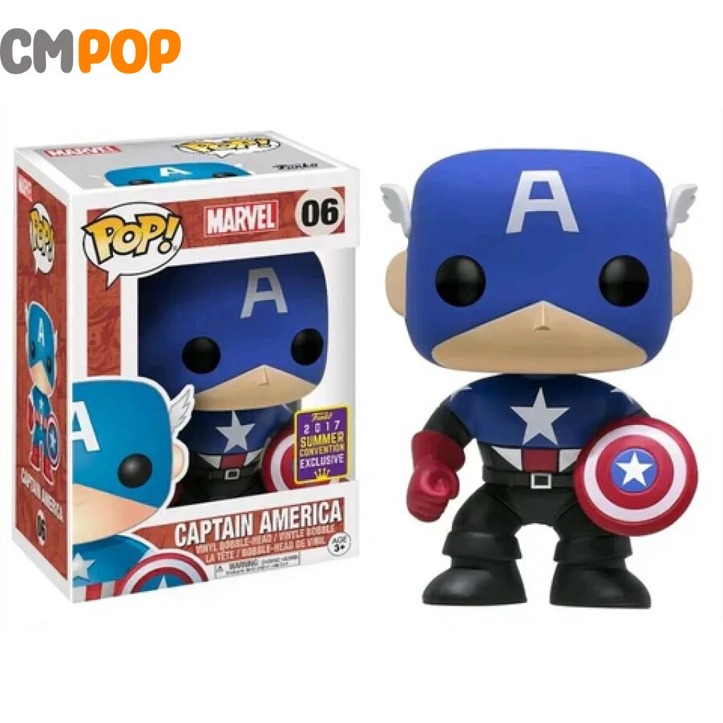 Captain America - #06 - Funko Pop! - Marvel - 2017 Summer Convention E