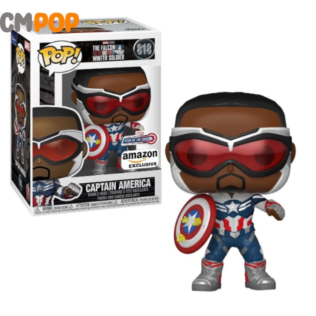 Captain America - #818 Funko Pop! Marvel The Falcon Winter Soldier Amazon Exclusive Pop