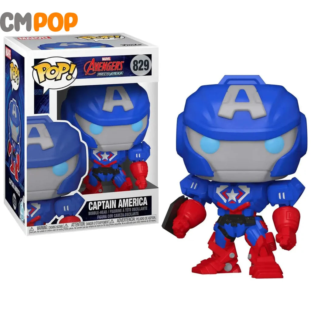 Captain America - #829 Funko Pop! Marvel Avengers Mech Strike Pop